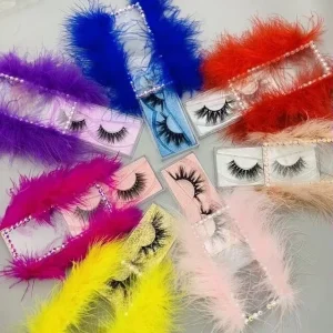 Heart Girl Fluffy Volume and Classic 3D Mink Eyelashes Vendor 5D Real Mink Full Strip Mink Lashes XD Series With Boxes