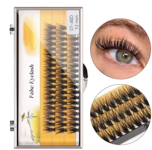 Heat Bonded 10D 20D 30D 40D DIY Lashes 0.07 0.10MM Premade Fans Individual Cluster Eyelash Segment Eyelash Extension