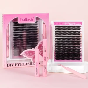 Heat Bonded Premade Volume Fans Individual Lashes Handmade Diy Eyelash Extensions Natural Cluster Lashes