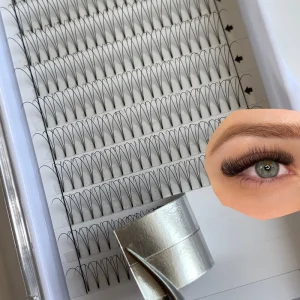 Heat Bonded Short Thin Base 2D 3D 4D 5D 6D 7D 8D 9D 10D Premade Fans Lashes Russian Volume Eyelashes