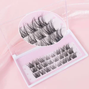 Heidi Customized Packaging Lightweight 3D Fluffy Cluster Lashes Breathable DIY Cluster Lashes Extensions