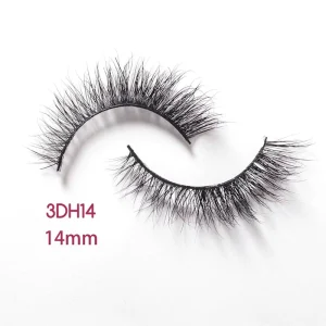 Heidi Light and Soft Wispy Eyelash 3D Short Natural Mink Eyelashes cat Eye Shape 12mm