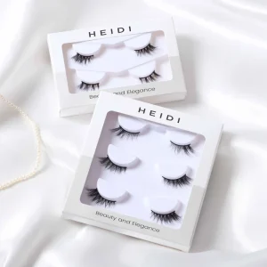 Heidi Private Labels Natural 3D Mink Half Lashes Natural Eyelashes High Quality Corner Lashes