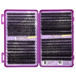High Capacity 30D 40D 60D 80D 100D Cluster Lashes Set Individual Natural Soft Silk Lashes Diy Segment Cluster Lashes