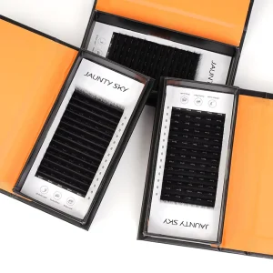 High Density 0.05 C Curl Cashmere Lash Trays Soft Matte Black Lash Extension Premium Mixed Volume Eyelashes