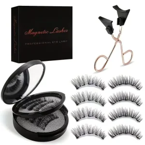 High End Super Magnetic Eyelashes with Light Weight Applicator Soft and Natural Design Reusable Eyelash Extensions
