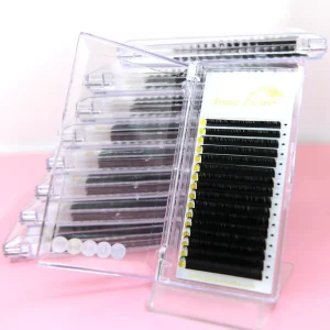 High Quality 0.03 0.05 0.07 Korea PBT Fiber Volume Eyelash Extensions Long Individual Lashes BC CC LC DD Matte