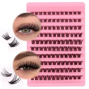 High Quality 10 Rows Pack High Dramatic Volume Curled Segmented False Eyelashes Oversized Western style Lash DIY Volume Cluster