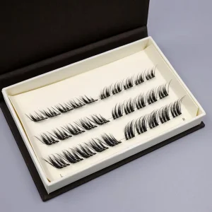 High Quality 100% Handmade Press On Self Adhesive Lash Clusters & Extensions Private Label Lashes 3D Effect No Glue