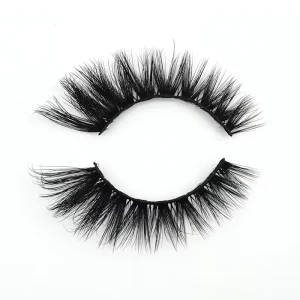 High Quality 3D Cat Eyelashes Custom Logo Natural False Eyelashes Handmade Full Strip Lashes