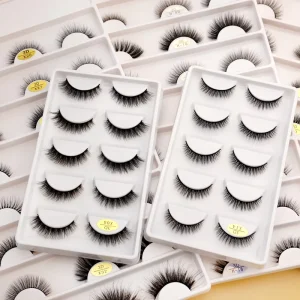 High Quality 3D Faux Mink Strip Eyelashes for C for Curl Handmade Private Label Full Strip Lashes Factory Price
