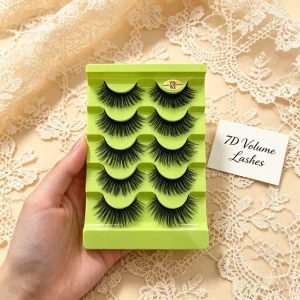 High Quality 5 Pairs Full Strip Eyelashes Wispy Natural False Lashes Premium Spider False Eyelashes