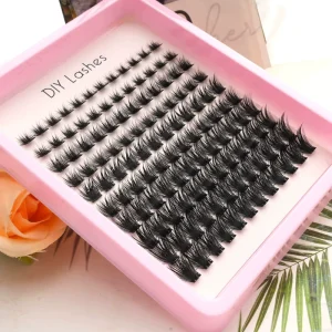 High Quality 9-16mm Premade Fans Lash Clusters 0.07mm Super Fine Thin Band Segment Eyelashes Thick Diy Lash Extensions