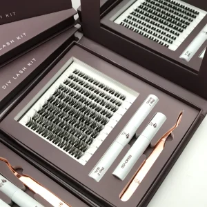 High Quality C D Curl Segment Precut Lash Clusters DIY Lash Extension Kit Handmade PBT Fibers Natural Fan Eyelashes Extension