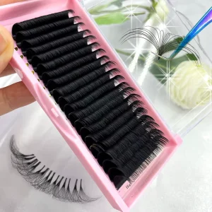 High Quality Classic Lashes Korea PBT Blooming Fluffy Ultra Black 0.03 0.05 0.07 Factory Price Volume Lash Extensions