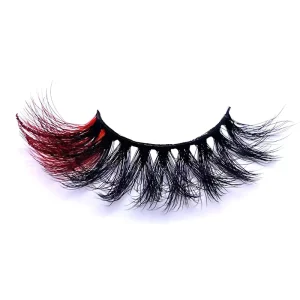 High Quality Colored Eyelashes Handmade Natural Glitter Full Strip Eyelashes Luxury Glitter 3D Faux Mink Eyelashes