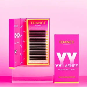 High Quality Custom Private Label Custom Magnetic Box 8 18mm Y Shape Lash YY Lashes Eyelash Extension