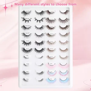 High Quality Full Strip Lashes Custom Logo Thick Natural Long False Lashes Full Strip Eyelashes Custom Packaging