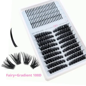 High Quality Handmade Cluster Large Capacity DIY Eyelashes Extension Liquid MINK FUR Lightweight Easy Wear Mixed Style