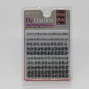 High Quality Handmade DIY Individual Synthetic Hair Cluster Lashes Easy Apply Natural Look Soft Reusable Eyelash Extension