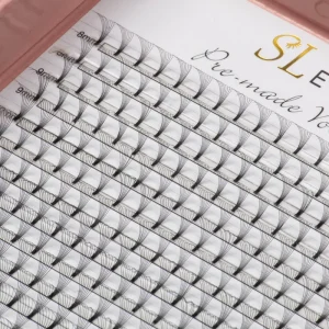 High Quality Korea Pbt Lash Synthetic Silk 2d 3d 4d 5d 6d 7d 8d 10d 12d Loose XXL Lash Tray Premade Volume Fan Eyelash Extension