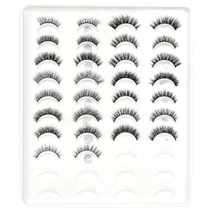 High Quality Manga Anime Effect Faux Mink Full Strip Classic Volume Lashes Synthetic Eyelash Natural Style Custom Available Mix