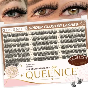 High Quality PBT Fiber Full Strip Eyelashes Wispy Natural False Lashes Premium Spider False Eyelash Individual Cluster