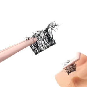 High Quality Pre Glued DIY Cluster Individual Eyelash Kit Self Adhesive No Glue Needed Segmented Press On Box