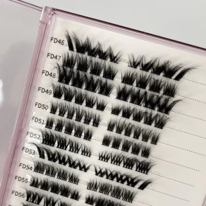 High Quality Premium Fox Cat Eye Lashes Cluster DIY Pre cut Segmented False Eyelash Extension Cluster Lashes