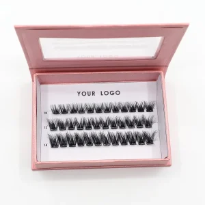 High Quality Reusable Full Strip Eyelashes Kit Private Label Self Sticky Press Cluster Lash Extension Cruelty-Free 7-10 Days