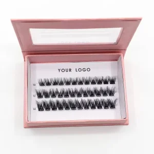 High Quality Reusable Full Strip Eyelashes Kit Private Label Self Sticky Press Cluster Lash Extension Cruelty Free 7-10 Days