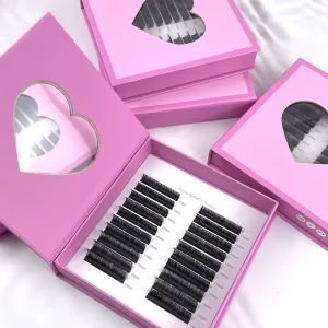 High Quality Siberian Minks Cashmere Favorite Individual Lashes Cashmere Soft Lash Trays Dark Velvet Eyelash Extension Trays