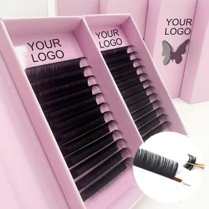 High Quality Super Soft Individual Eyelash Extensions New Trend Natural Volume Lash Extensions Private Label Supplies