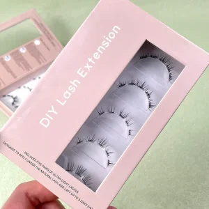 High Quality Winged Synthetic Fiber DIY Eyelash Extensions Cat Eyes Soft Press Lash Cluster Segment Handmade Comfortable