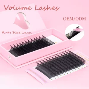 High Quality Y Shape Eyelash Extension Natural YY Lash Extension With Custom Eyelash Packaging
