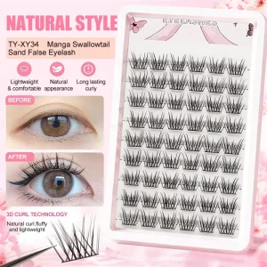 High Volume Russian Style Cluster Lashes Dramatic Wispy Individual Lash Segments Custom Logo Faux Mink Eyelash