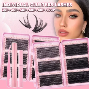 High-capacity Eyelash Book DIY Single Cluster Natural Thick 3D Segmented False Eyelashes Laser Cluster Travels
