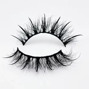 Highest Quality Eyelashes Black Cotton Band Handmade Full Strip Eyelash Natural Spike 3D Effect Mink Lashes Supplies
