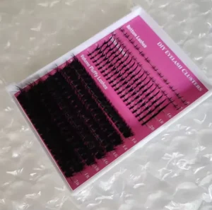 Fluffy Lash Clusters c Curl Cluster Strip Lashes Thin Band Lash Cluster Dcurl