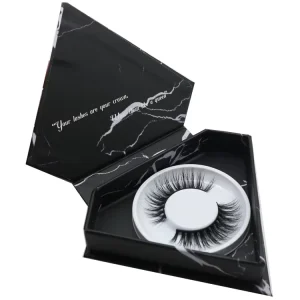 Hit Style Premium Mink Hair 3D Lashes Glossy Natural Black Full Strip Lash 10 Pairs Reusable 25+ Custom Logo Packaging