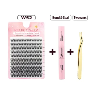Holiday Gift DIY Cluster Eyelash Luxury Box Set 5 Style Individual Lashes Premium Packaging Christmas Valentine