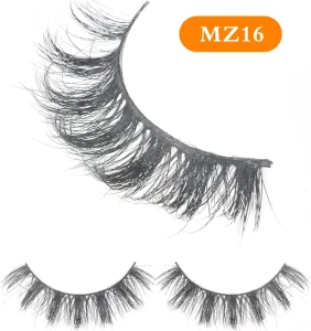 Horse Hair Eyelashes 3D Super Curl Fluffy Soft Vegan Horsehair Strip Lashes Customized Box with Private Logo