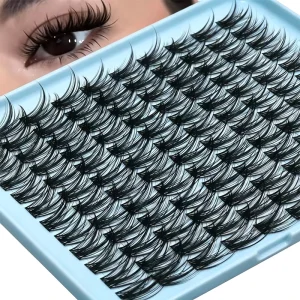 Hot Selling 9 16mm Mix Length C Curl DIY Self Application Handmade Fluffy Segment Lash Extension Kit Cluster Eyelashes
