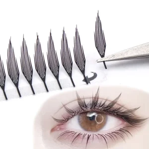 Hot Selling Anime Spire Comic Individual Eyelash Extension Manhua Cluster Lashes Kit with Spikes