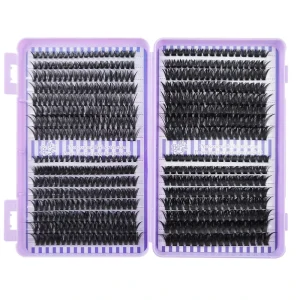 Hot Selling Individual Lash Extension Kit Bottom Lashes Long Wearing Natural Custom Provide Label Clusters