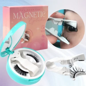 Hot Selling Sandwich Quantum Full Magnetic Lashes Set Kit with Logo for EU Market with Lash Applicator