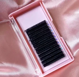 Human Hair Lash d Dd Curl 0.18 0.05 0.03 Matte Jet Black Korea Salon Lashes Extension Custom logo Lash Extension Supplier