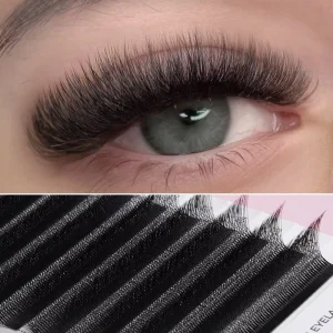 ICONSIGN 6D YY Premade Volume Fans Lashes Individual Lashes Cluster Silk Heat Bonded Cashmere Eyelashes Extensions