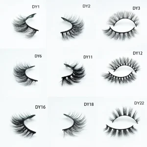 IEE BEAUTY 12mm Faux Mink Lashes Handmade Reusable Natural Strip False Eyelashes Full Strip Custom Logo Lashes