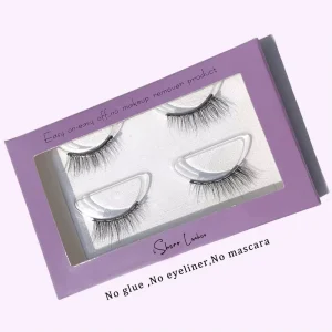 IShero No Glue No Eyeliner up and Down Magnetic Eyelashes Half Lashes 3D Mink Corner Lash